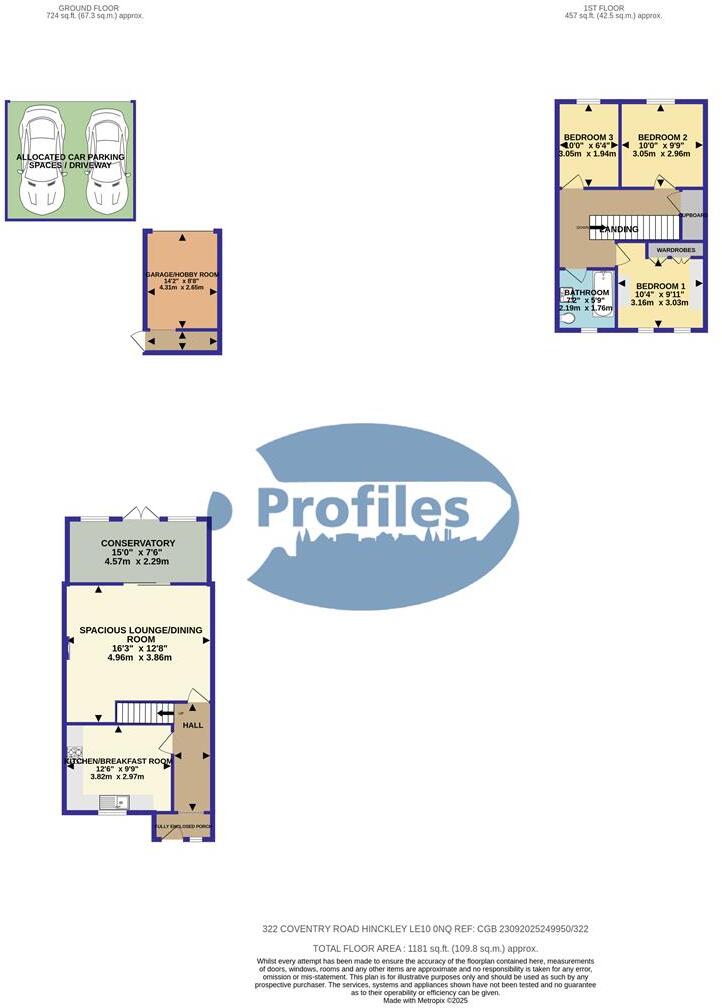 Coventry Road, Hinckley floorplan