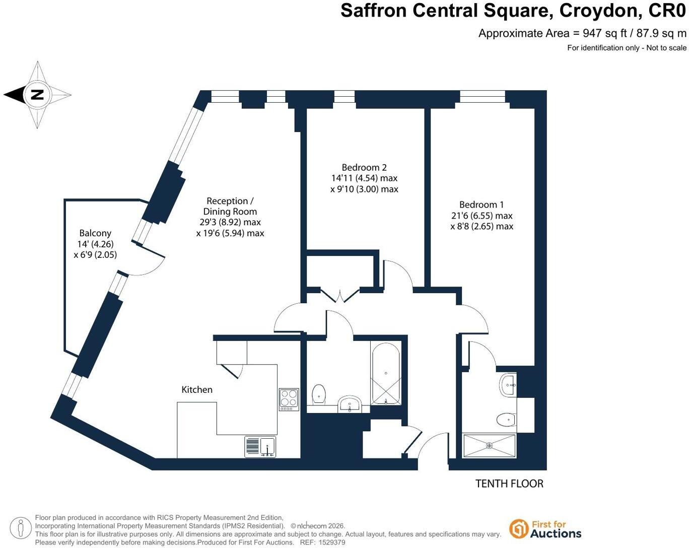 Saffron Central Square, Croydon floorplan