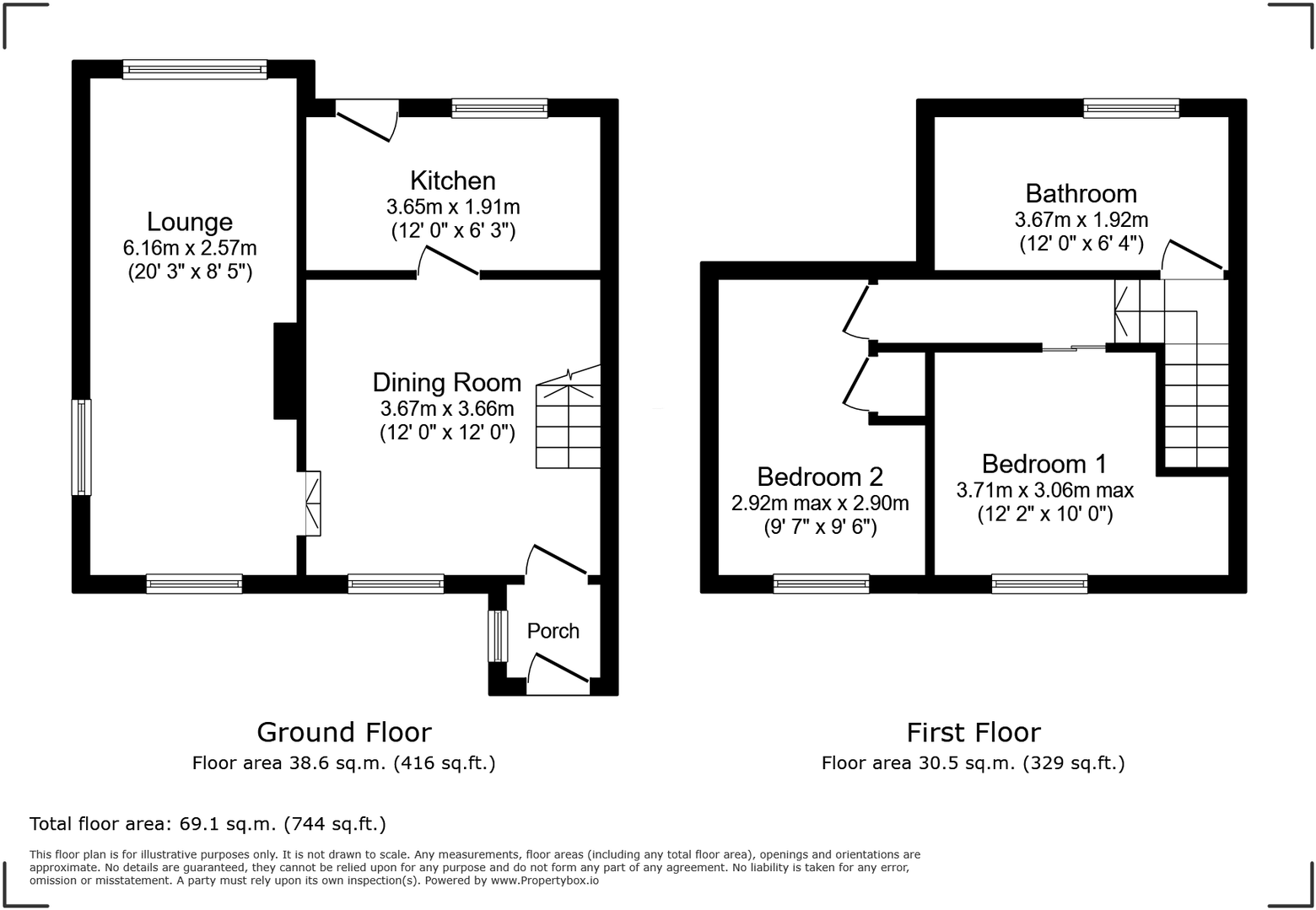 Maes Villas, Gwespyr, Flintshire CH8 9LL floorplan