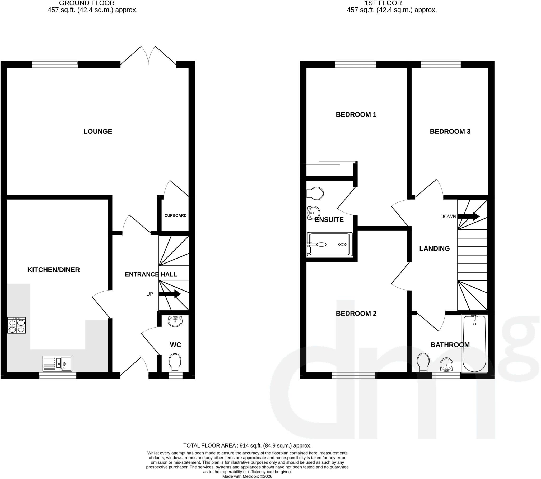 Honey Lane, Tiptree floorplan
