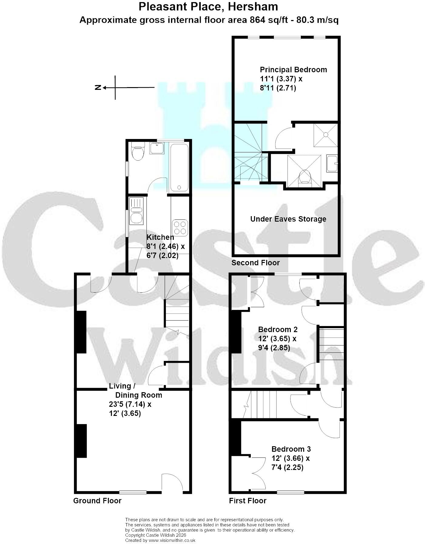 Pleasant Place, Hersham, Walton-on-thames, Surrey floorplan