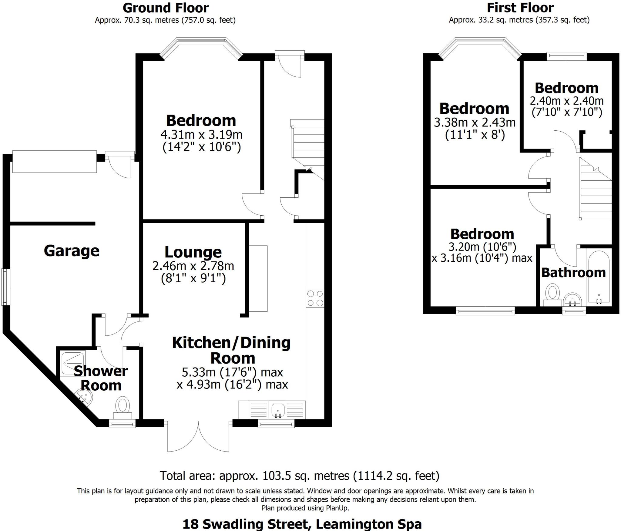 18 Swadling Street, Leamington Spa floorplan