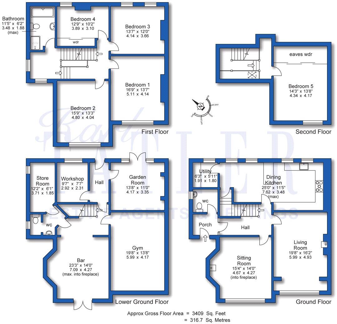 Tollemache Road, Claughton, Wirral floorplan