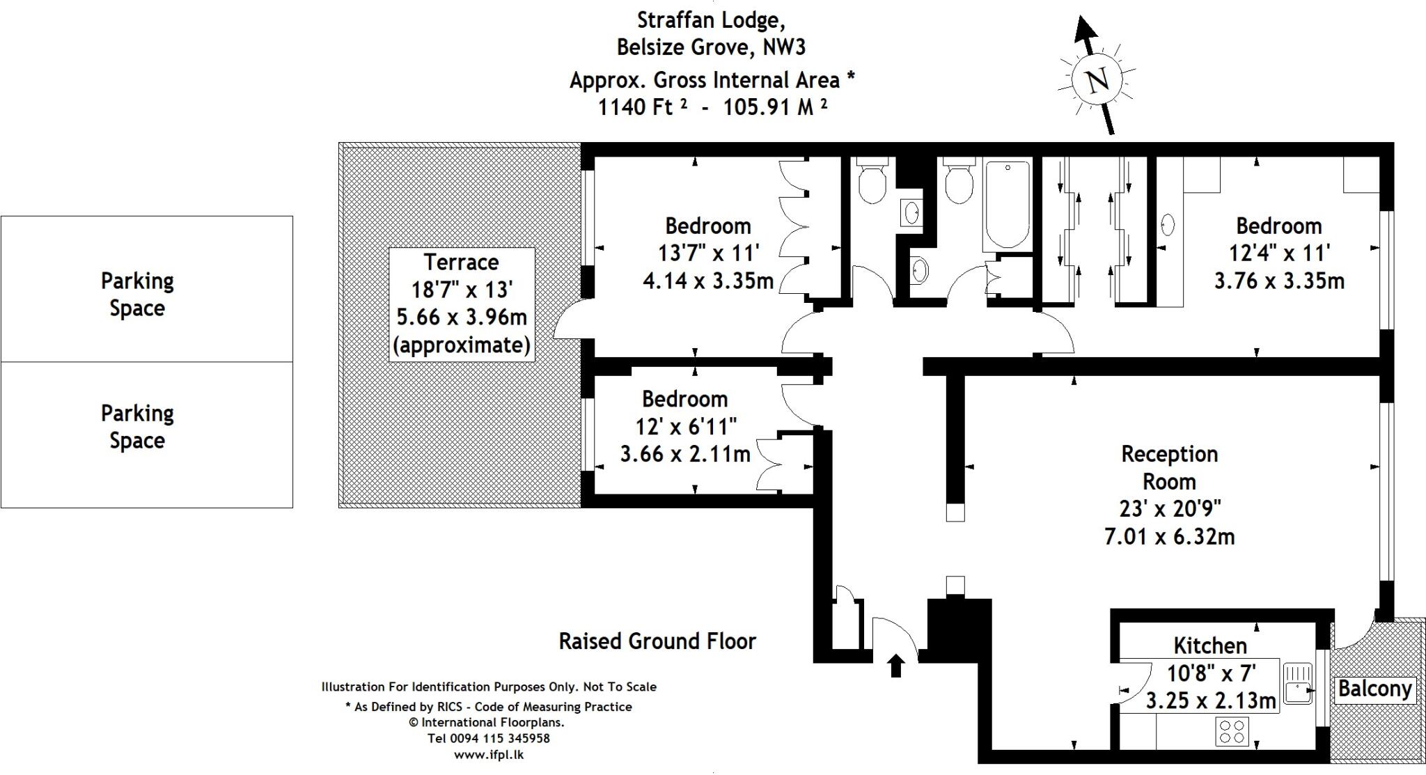 Straffan Lodge, 1-3 Belsize Grove, London, NW3 floorplan