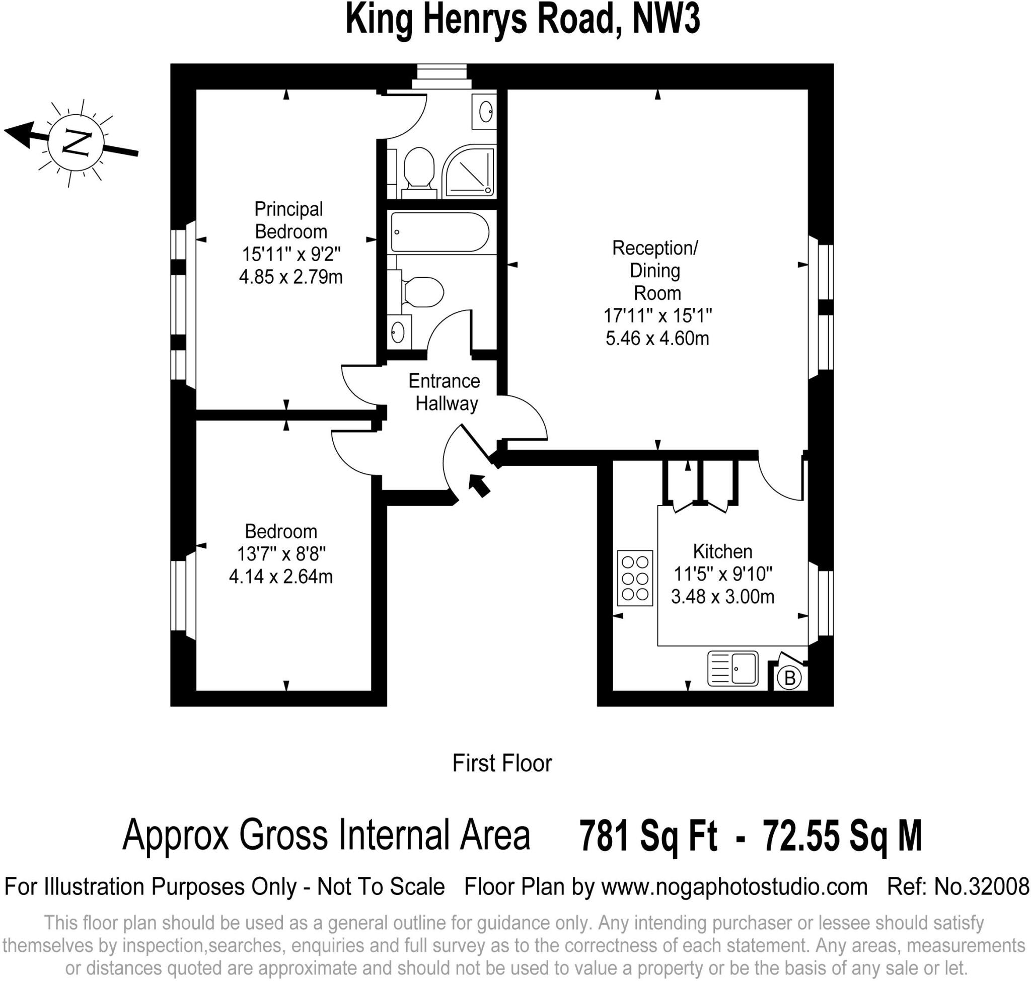 King Henrys Road, Primrose Hill, NW3  floorplan