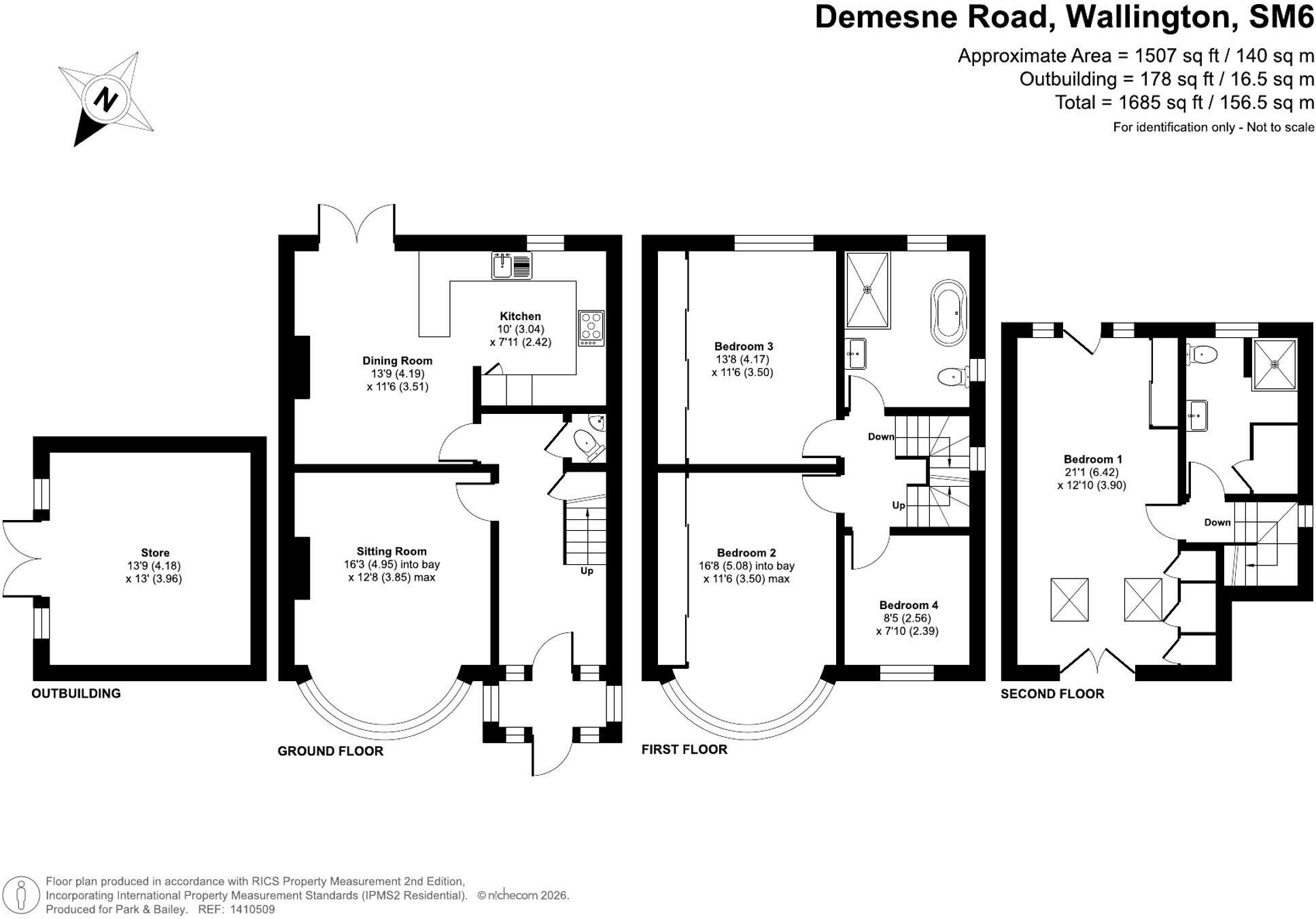 Demesne Road, Wallington, SM6 floorplan