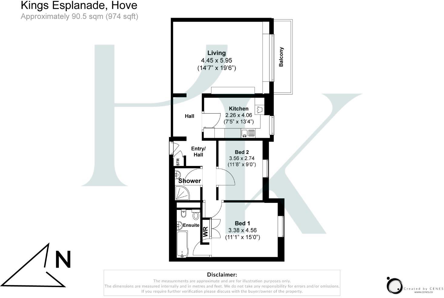 Kings Esplanade, Hove floorplan