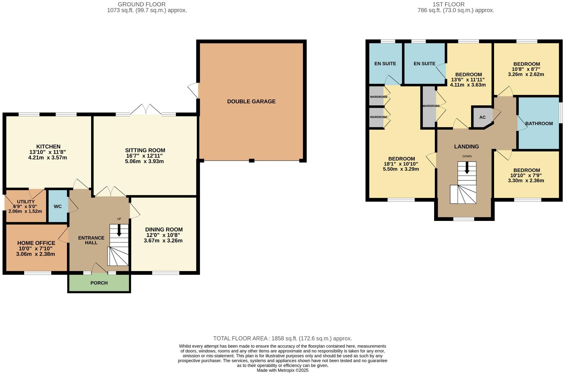 Ash Close, Spalding floorplan