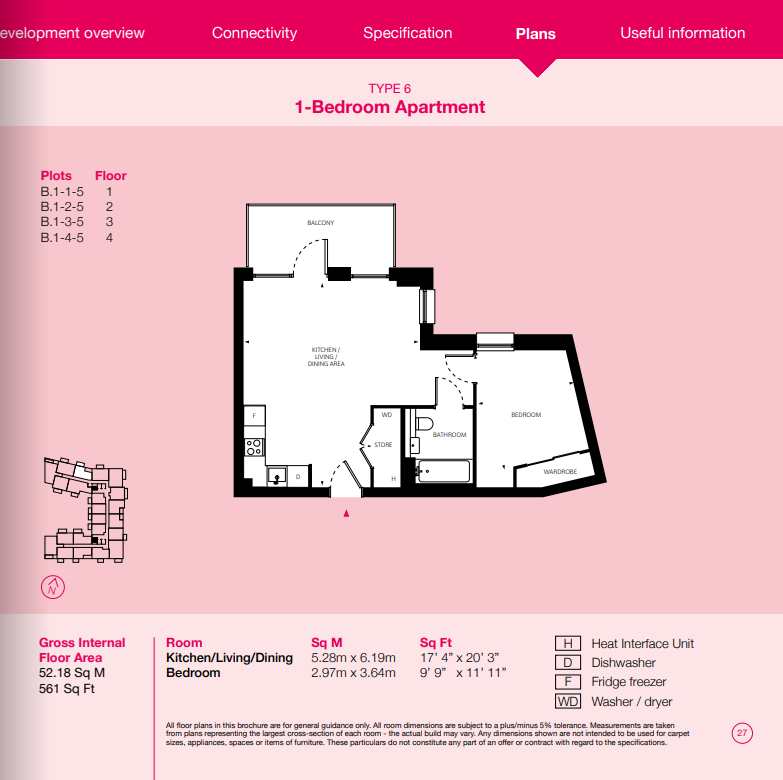 7 Gas Holder Place, London, 
SE11 5AT floorplan