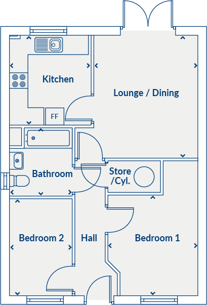 Farington Mews, Leyland, Phase 2, Farington, Lancashire, PR26 6PN floorplan