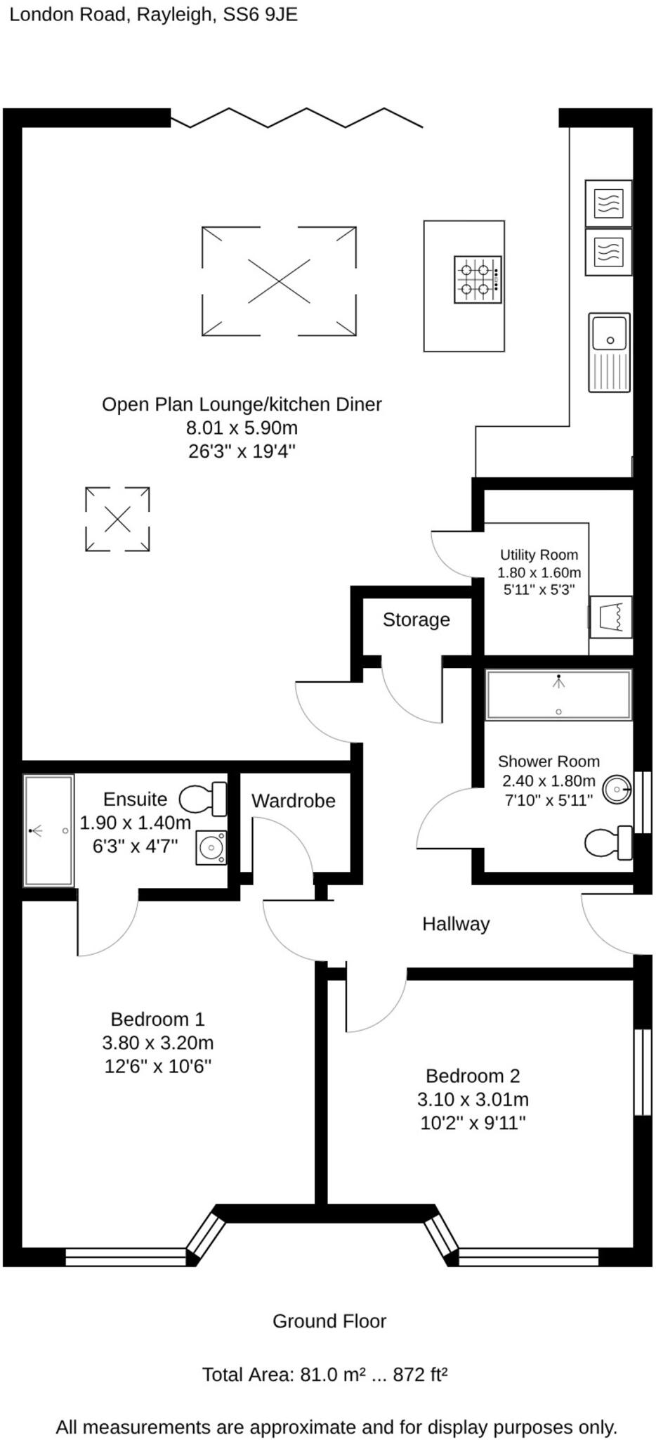 London Road, Rayleigh, SS6 floorplan