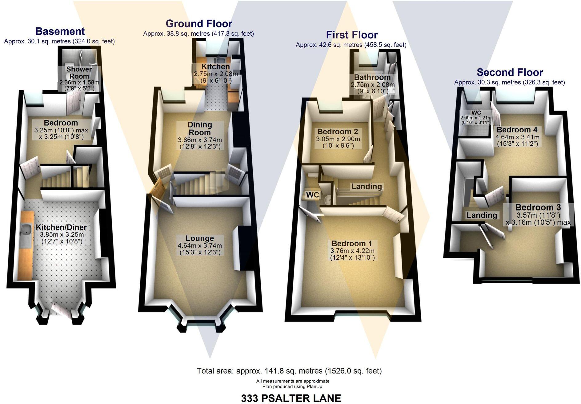 Psalter Lane, Brincliffe, S11 floorplan