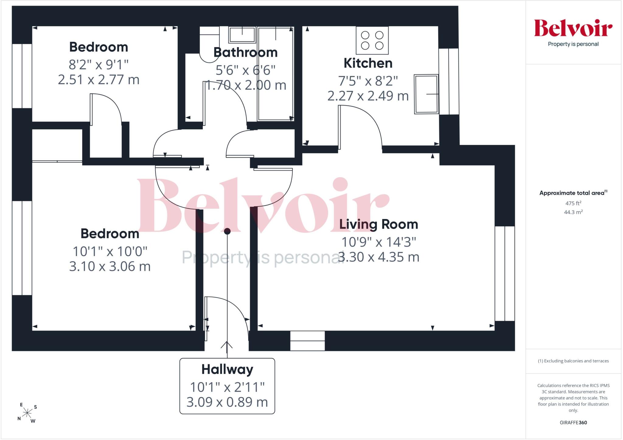 12, Dunwoody Court, Hearne Way, Monkmoor, Shrewsbury, SY2 floorplan