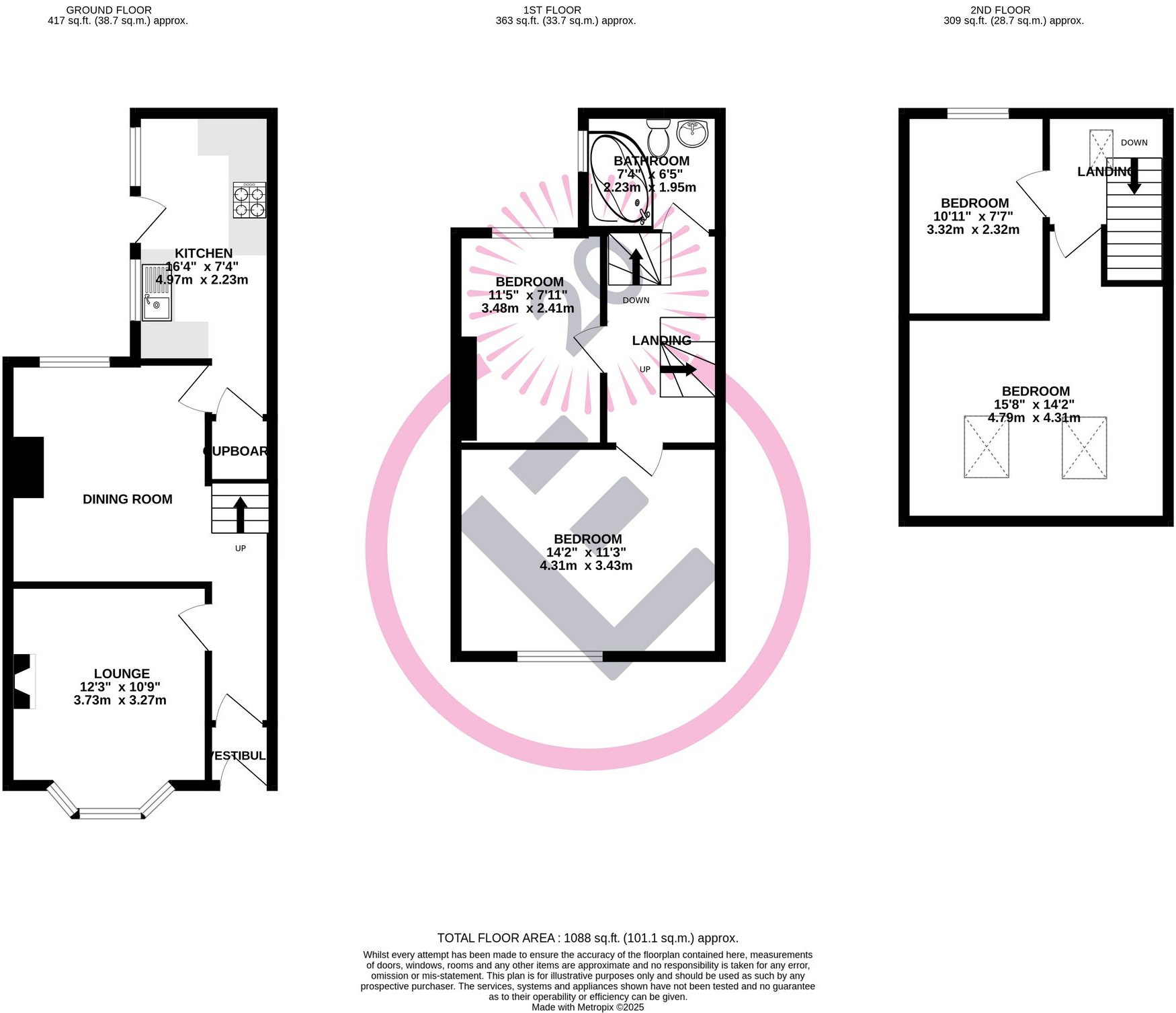 Kelsey Street, Lancaster, LA1 floorplan