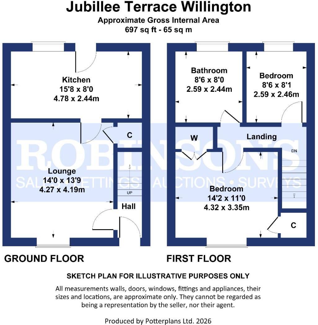 Jubilee Terrace, Willington, Crook floorplan