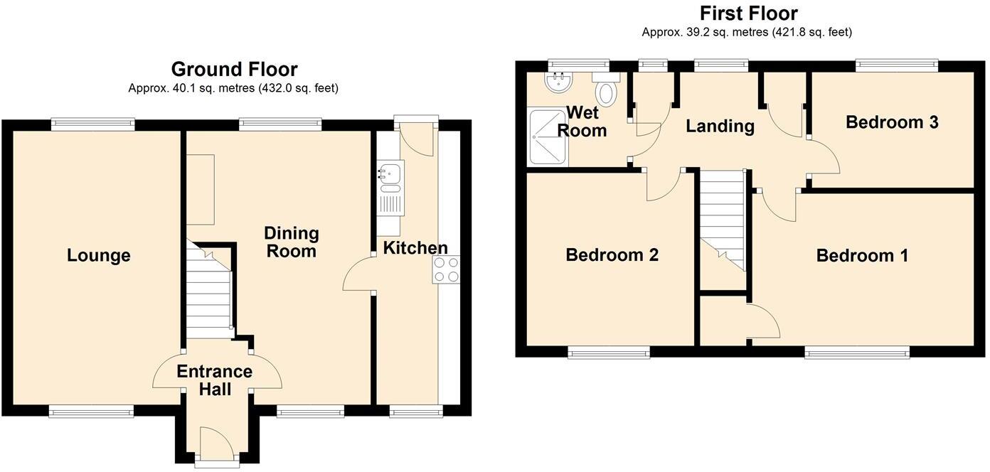 Heol Y Bryn, Pen-Y-Cae, Wrexham floorplan