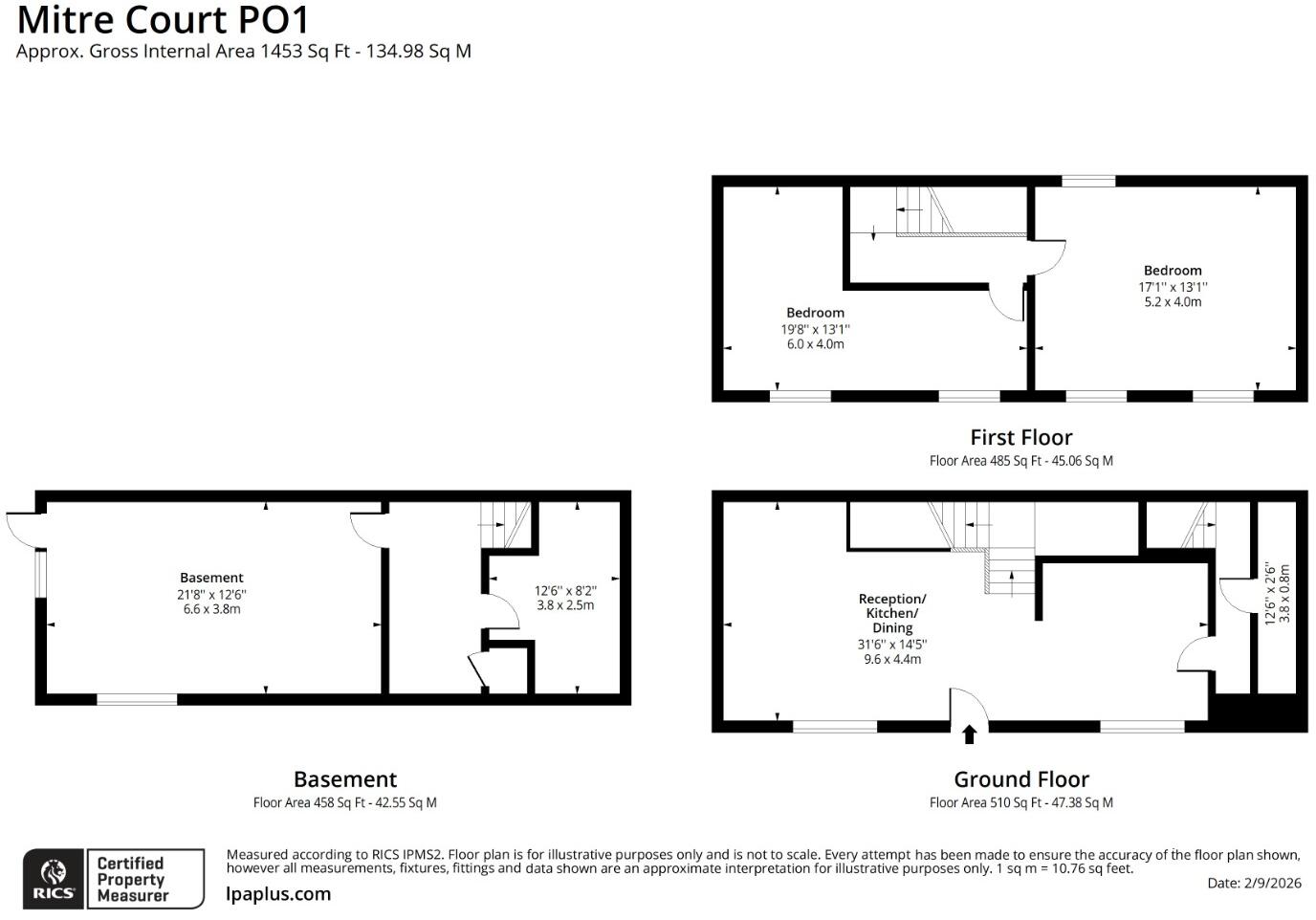 Bishop Street, Portsmouth, Hampshire, PO1 floorplan