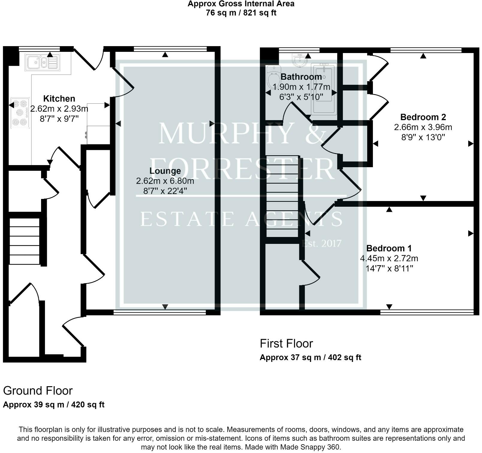 272 Cleeves Quadrant, Glasgow, G53 floorplan