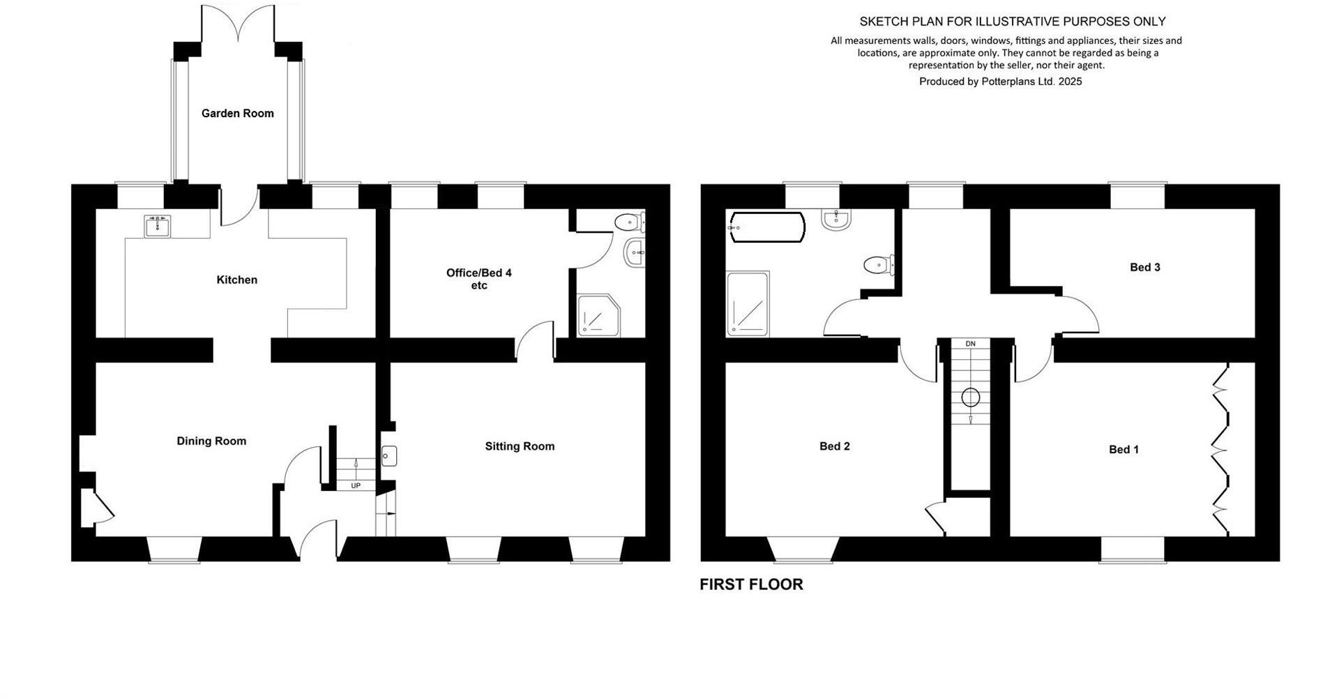3 West Street, Gayles, Richmond floorplan