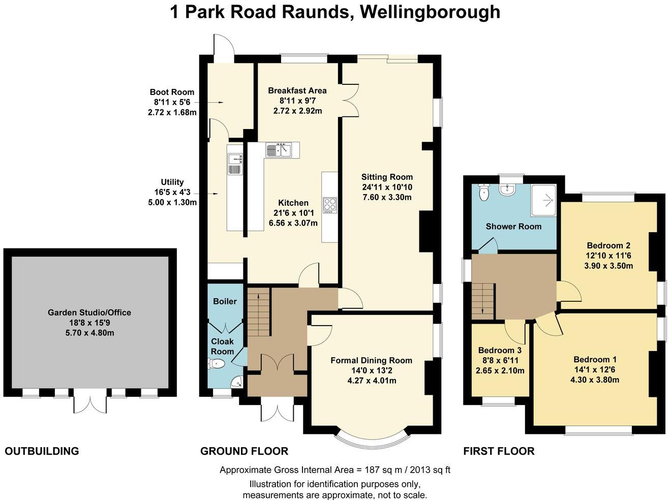 Park Road, Raunds, Wellingborough, NN9 floorplan