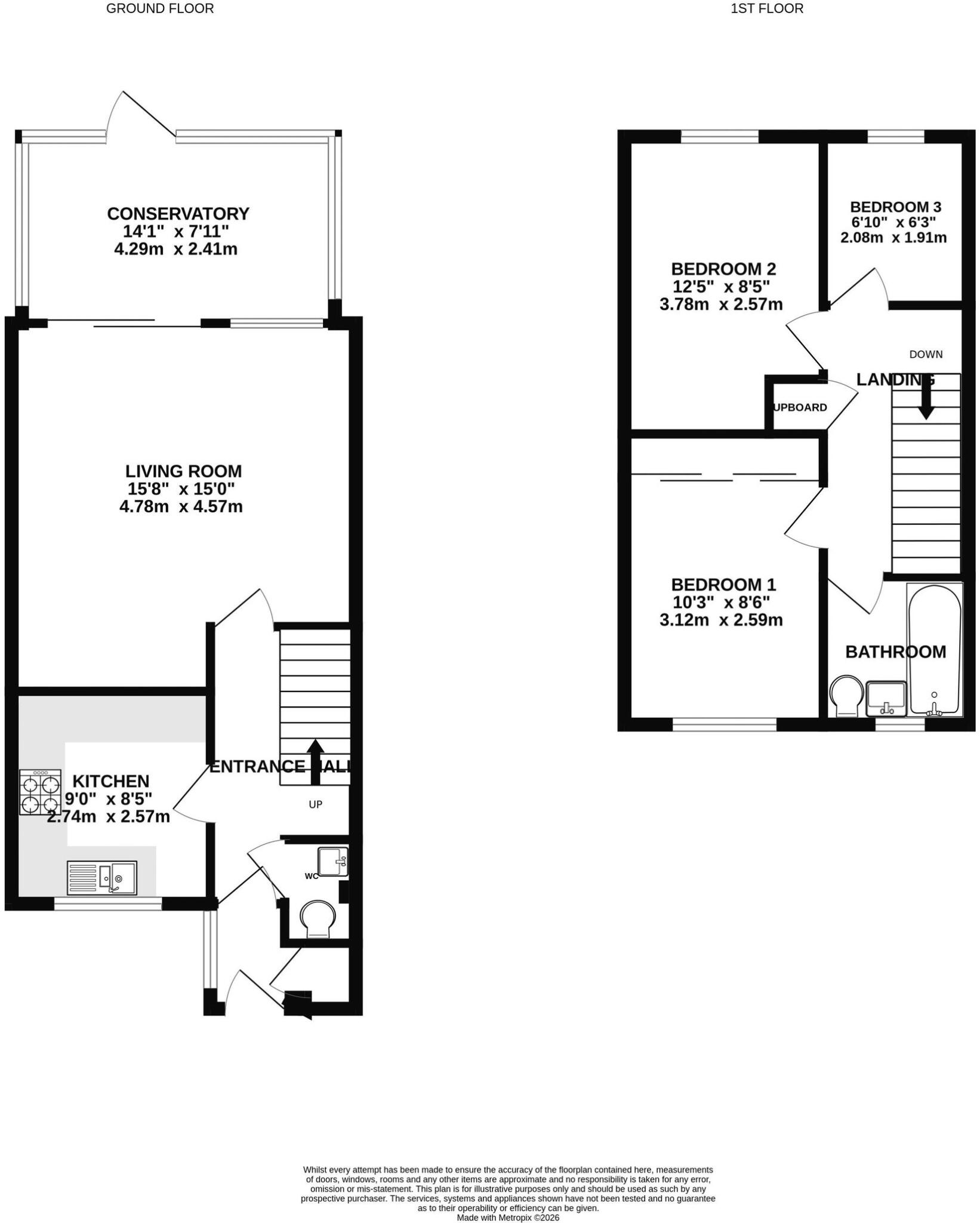 Meryl Road, Southsea, PO4 floorplan