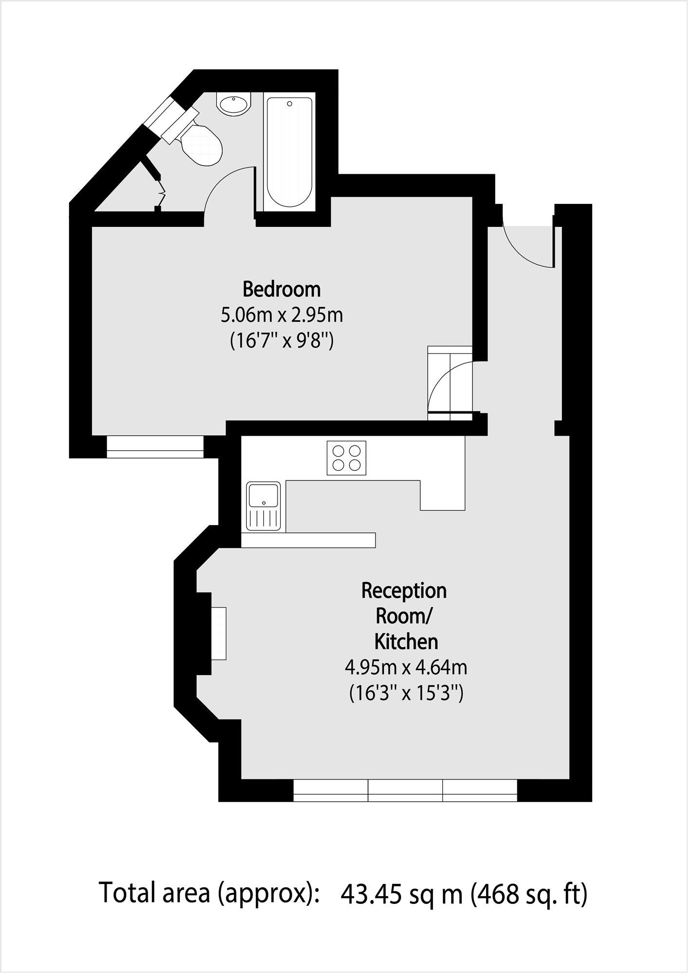 Kings Avenue, London floorplan