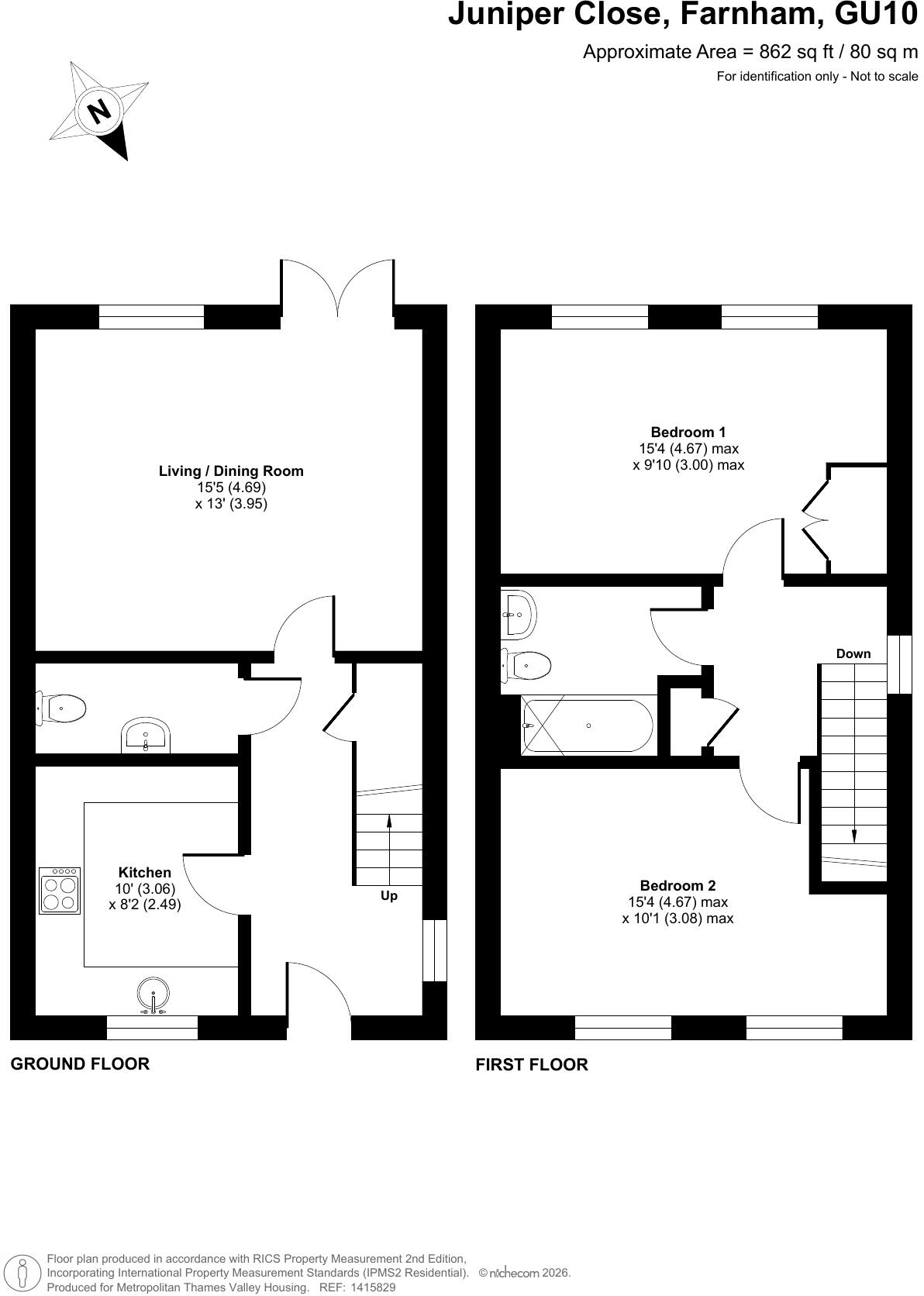 Juniper Close, Wrecclesham, Farnham, GU10 floorplan