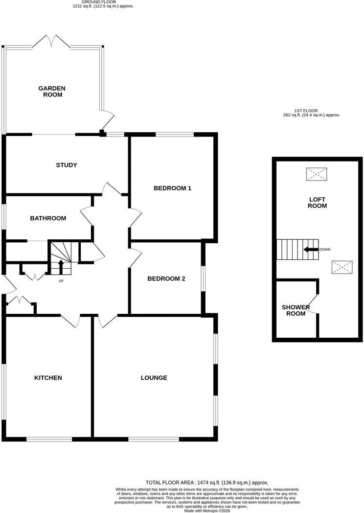 Poplar Drive, Humberston floorplan