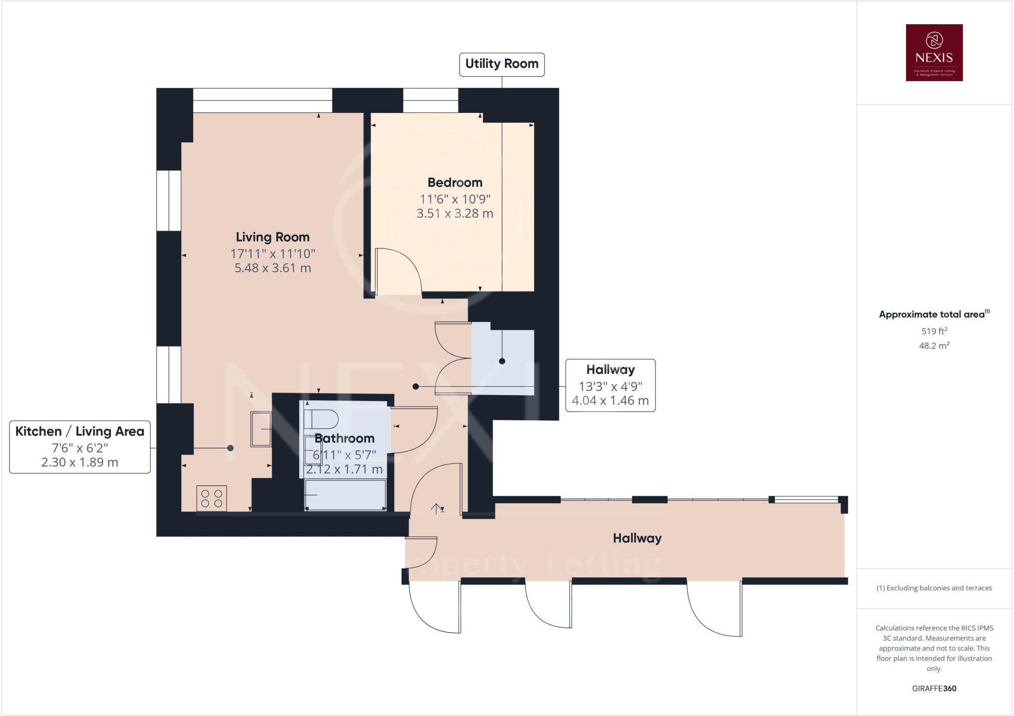 7 Dutton Street, Greater Manchester, Manchester, M3 floorplan