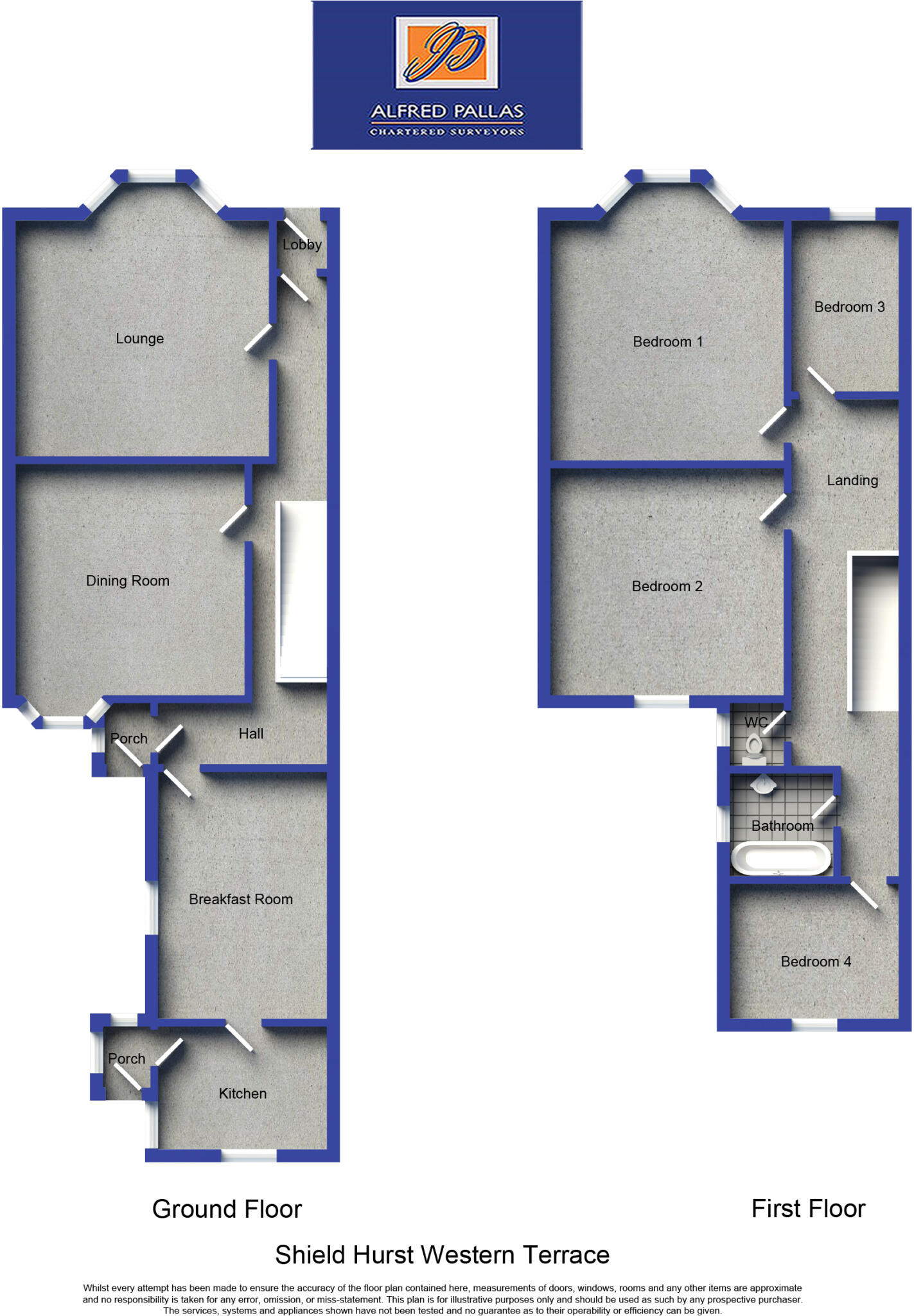 Western Terrace, East Boldon floorplan