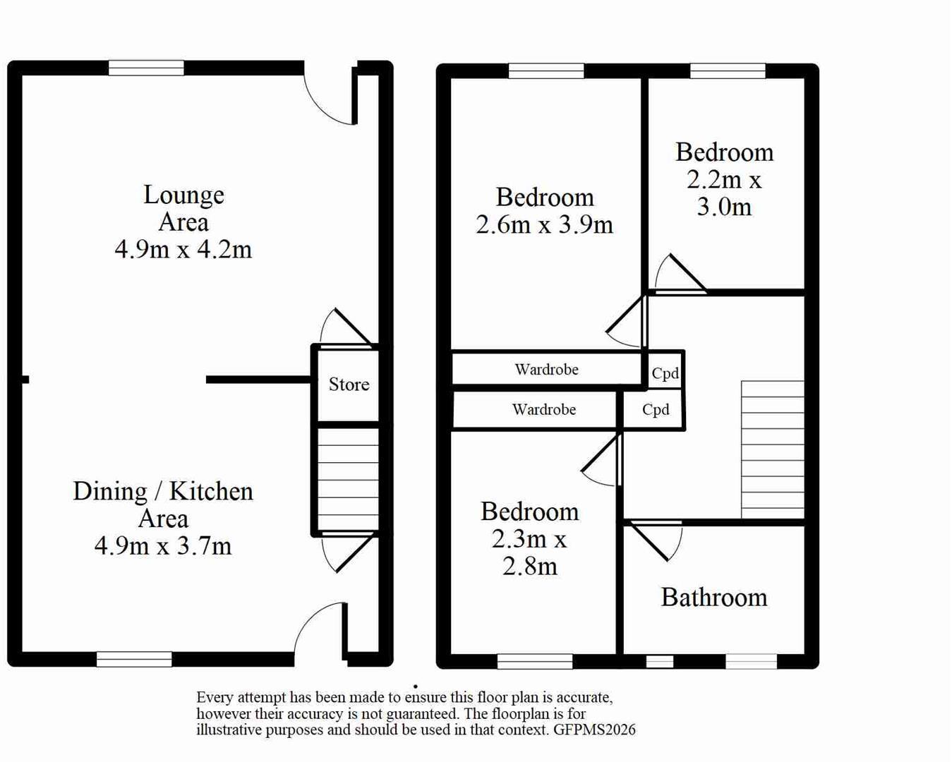 Eskdale Rise, Allerton, Bradford floorplan