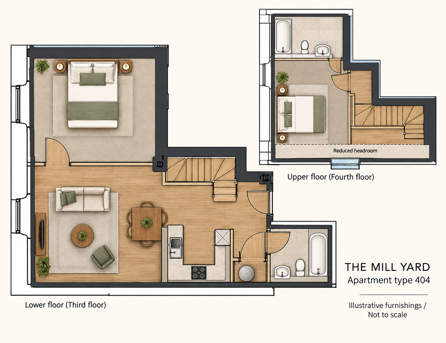 404 The Mill, Fletton Quays, Peterborough, PE2 floorplan