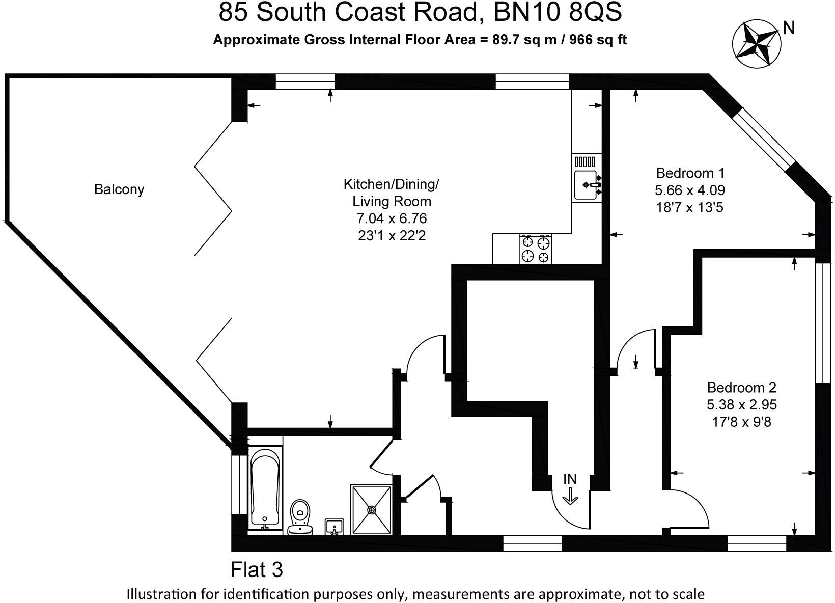 South Coast Home Developments Ltd, South Coast Road, Peacehaven, East Sussex, BN10 floorplan