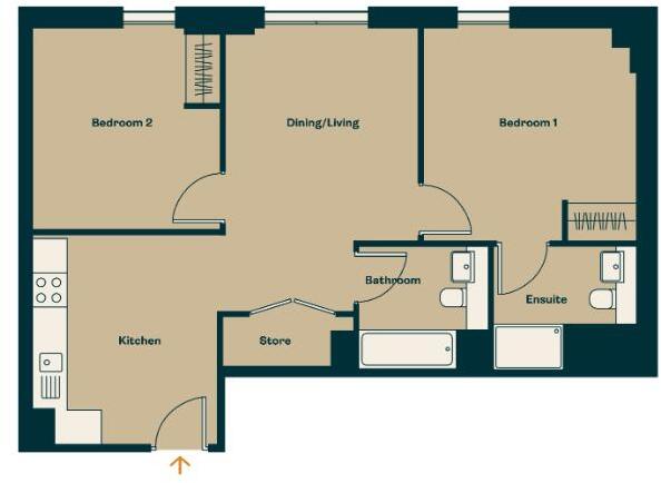 The Goodsyard, B18 floorplan