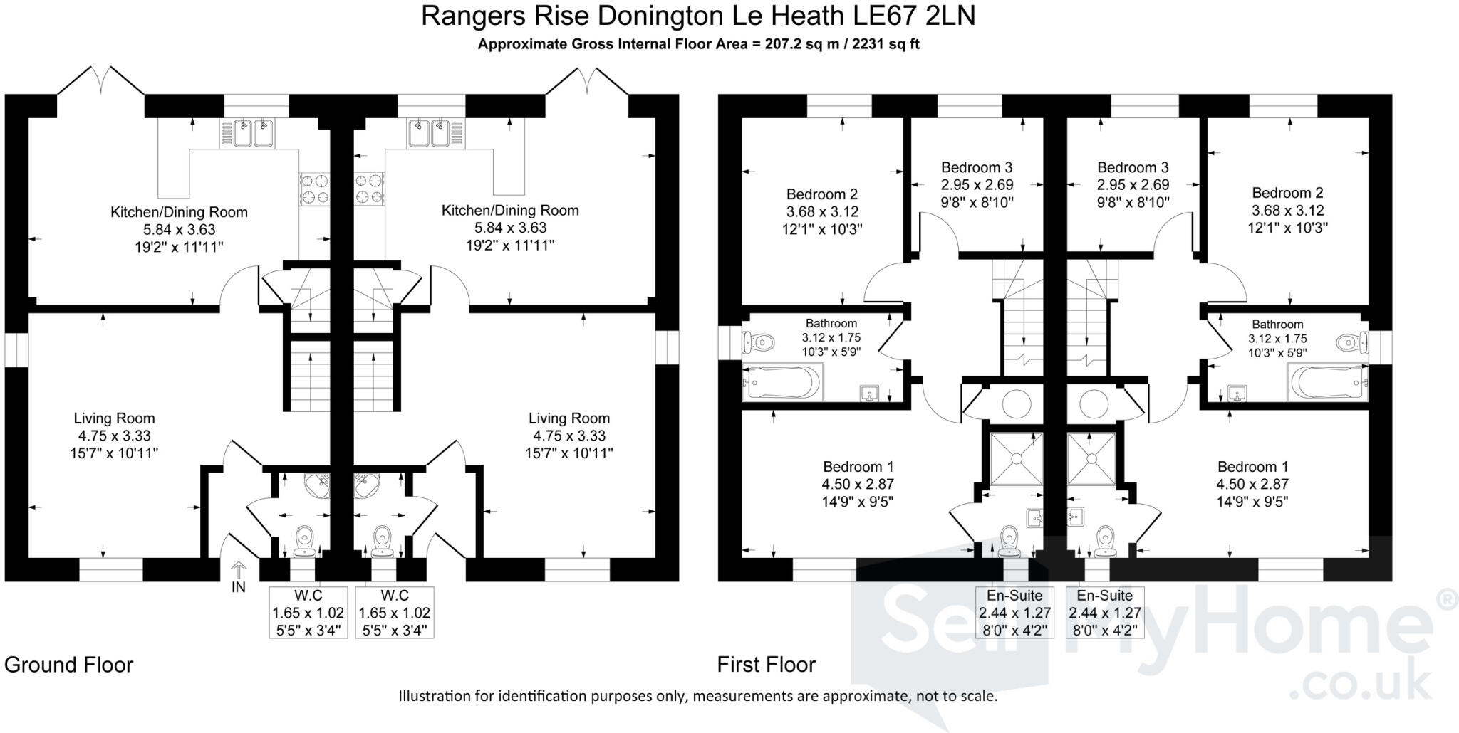 Rangers Rise, Donington Le Heath, Coalville, Leicestershire floorplan