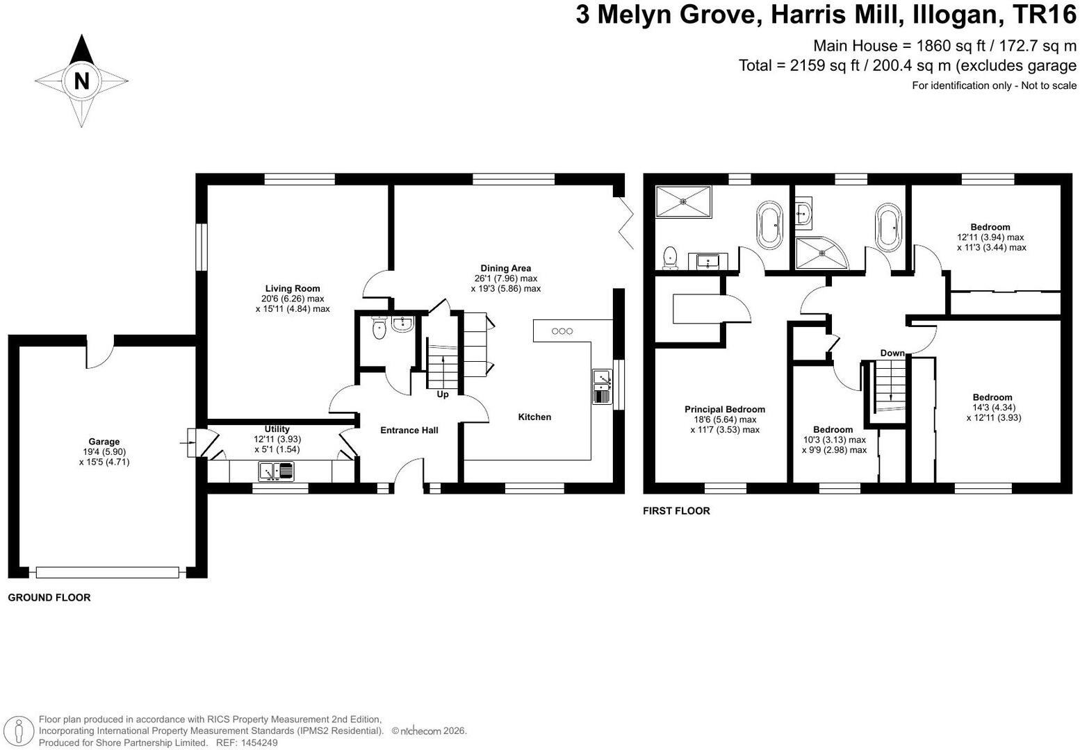 Melyn Grove, Illogan floorplan