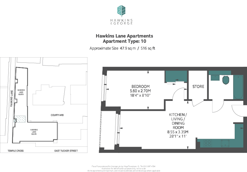 Hawkins & George, Bristol Bristol BS1 floorplan