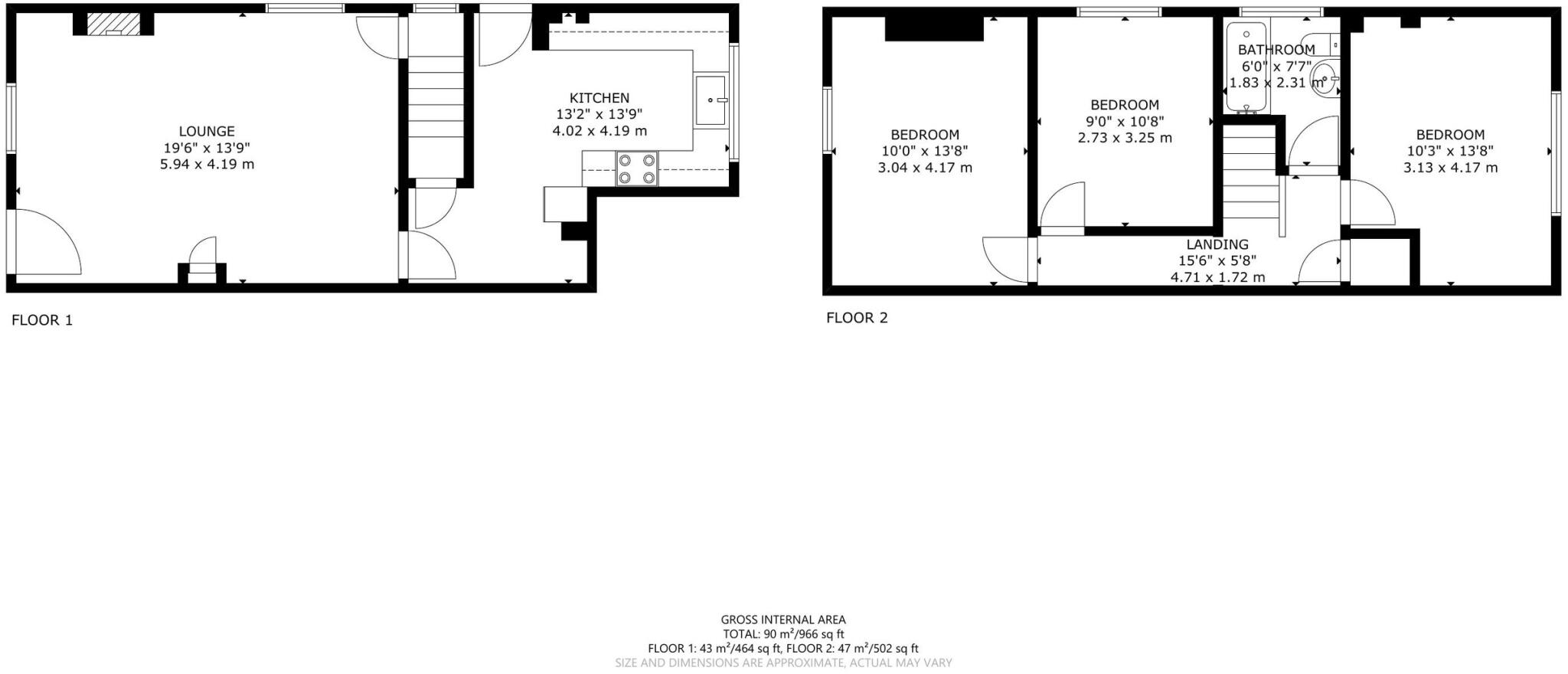 Sea View Cottages, Amberstone, Hailsham, East Sussex floorplan