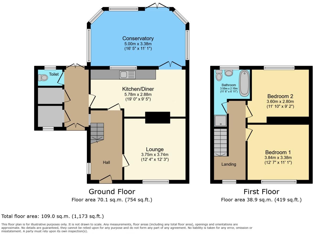 16 Cherry Lane, Wednesbury floorplan