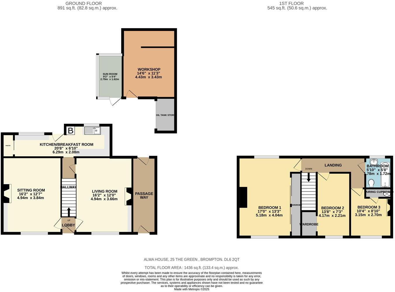 25 The Green, Brompton floorplan