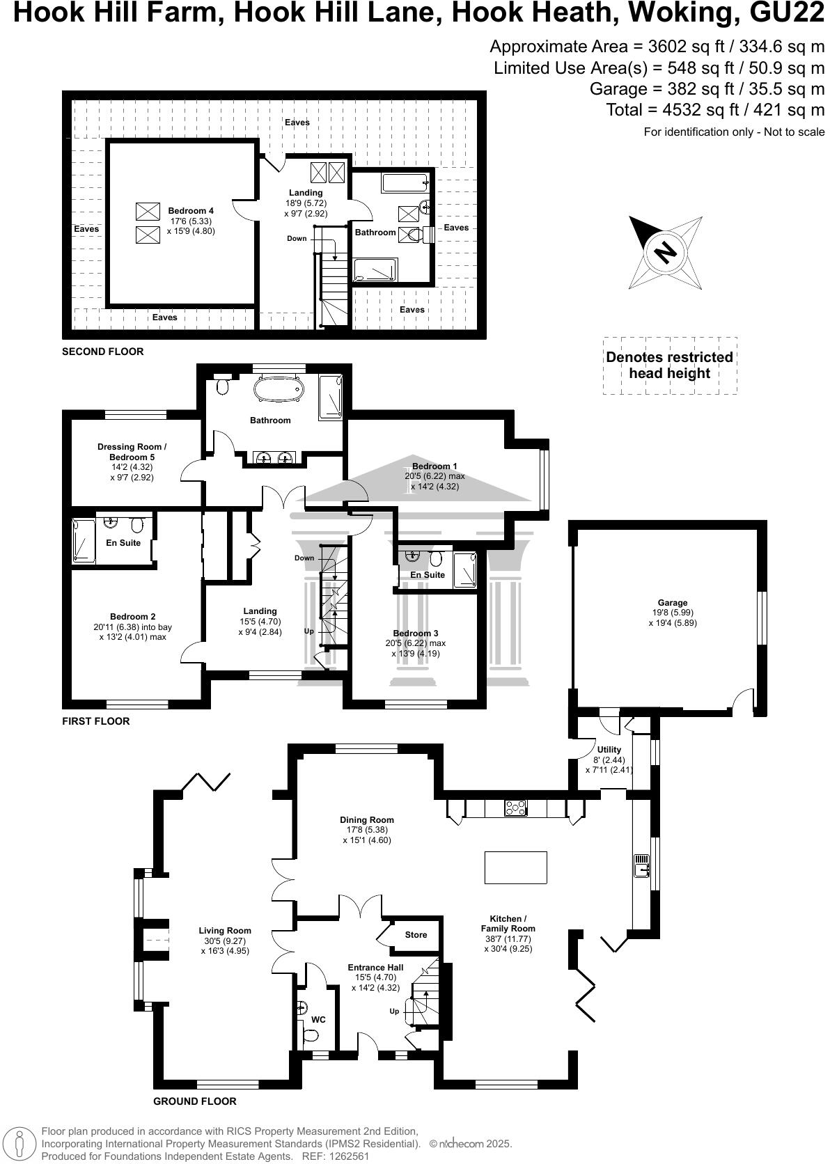 Hook Heath floorplan