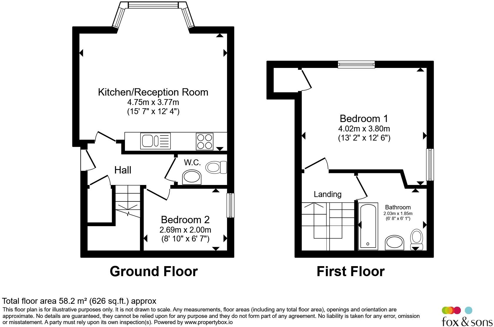 Priory Road, Hastings floorplan