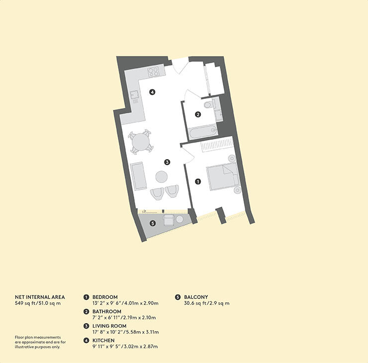 No.4, Upper Riverside, Cutter Lane, Greenwich Peninsula, SE10 floorplan