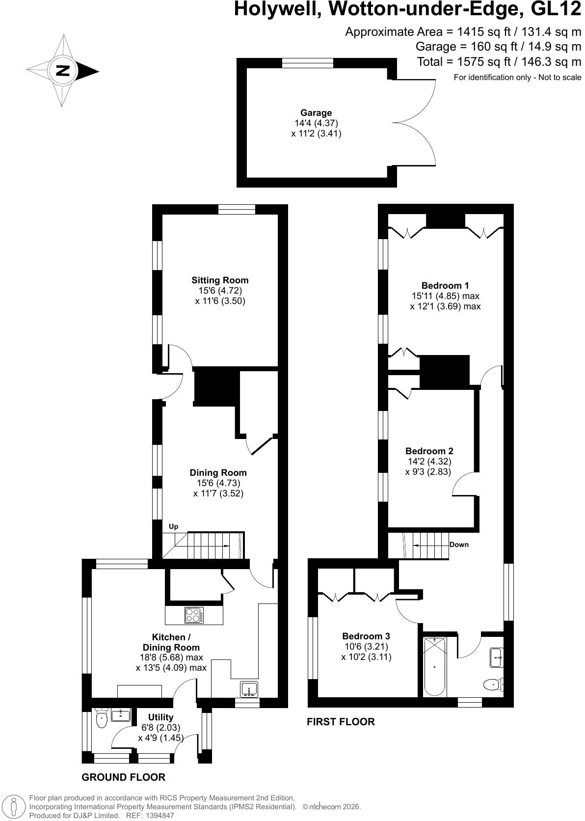 Holywell, Wotton-under-Edge, Gloucestershire, GL12 floorplan