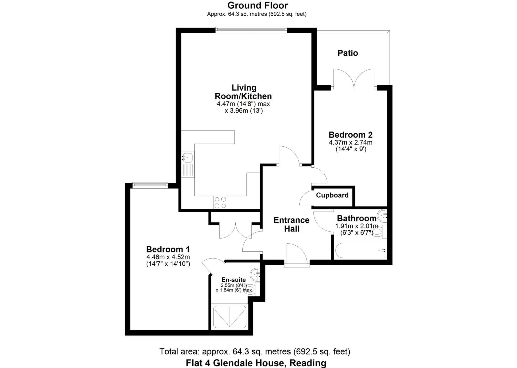 Glendale House, Kidmore Road, Caversham Heights, Reading floorplan