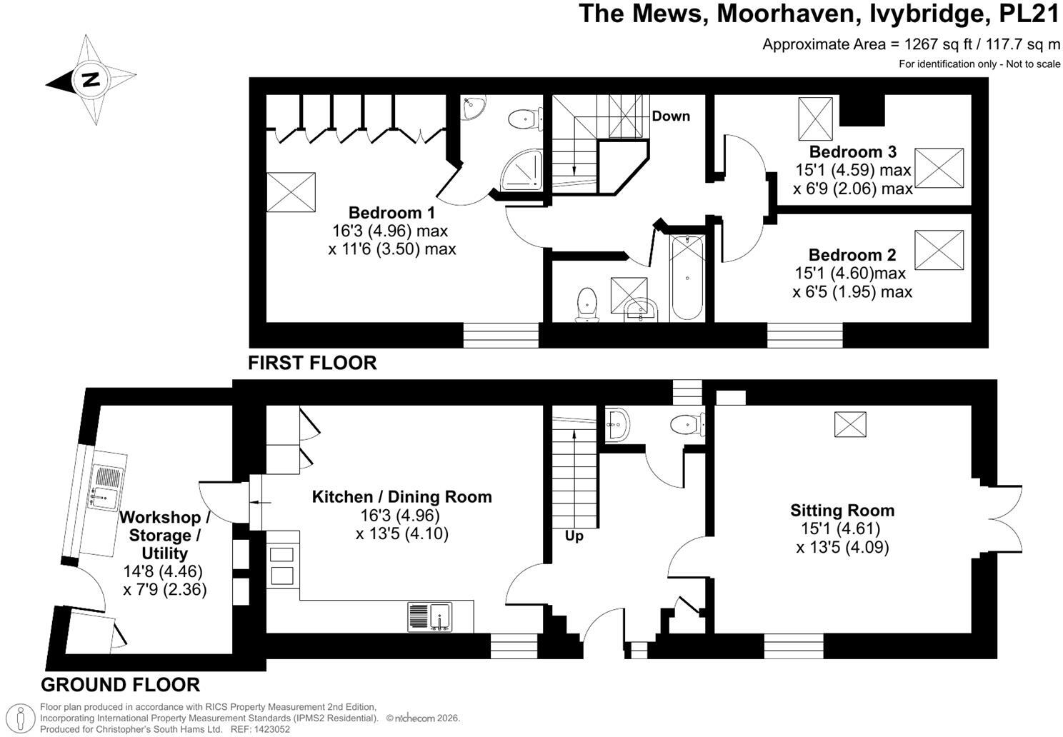 The Mews, Moorhaven, Ivybridge floorplan