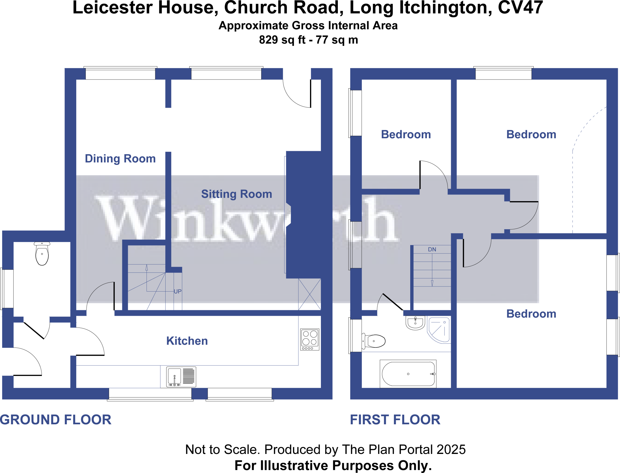 Church Road, Long Itchington, Southam, Warwickshire, CV47 floorplan