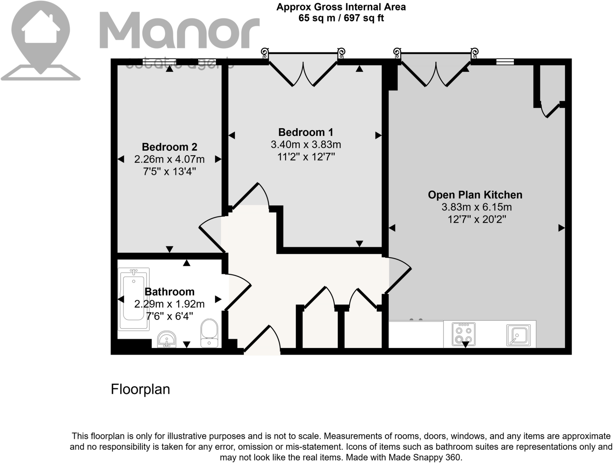 12, St. James Road, Brentwood, CM14 4JW floorplan