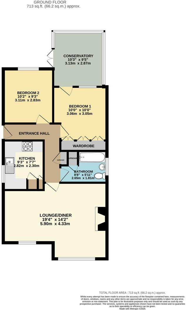 Radford Close, Ravenfield, Rotherham floorplan