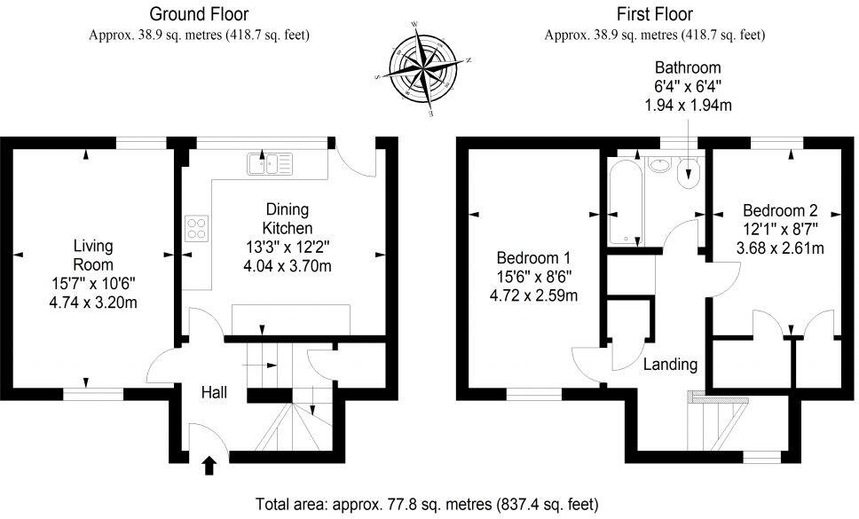 6 Drylie Street, Cowdenbeath, Fife, KY4 9AQ floorplan